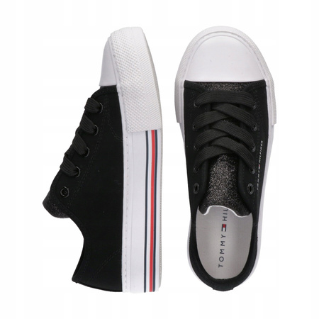 TRAMPKI, SNEAKERSY TOMMY HILFIGER T3A9-33185 LOWCUT BLACK R. 36