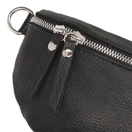 TOREBKA, NERKA DAMSKA TOSCANIO F26, CZARNY, SKÓRA NATURALNA