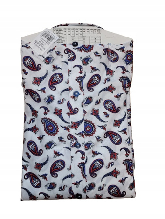 KOSZULA TUDOR DŁUGI RĘKAW SLIM PAISLEY 44, 176/182