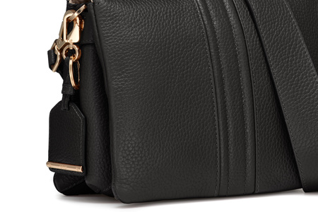 TOREBKA DAMSKA GEOX D26KRA, SKÓRA NATURALNA, CZARNY