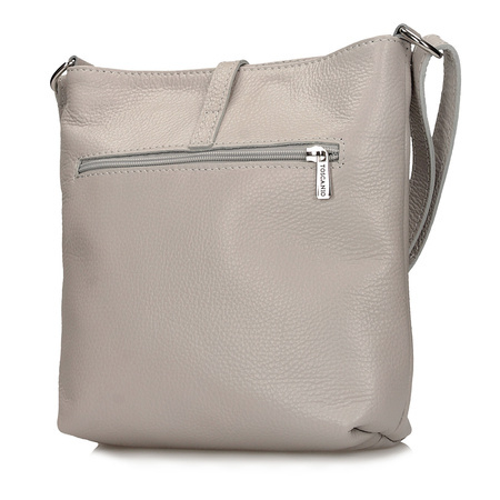 TOREBKA DAMSKA TOSCANIO A88 SZARY, SKÓRA NATURALNA