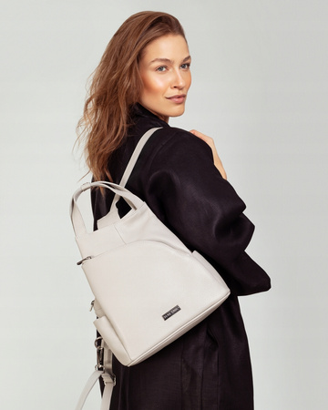 PLECAK DAMSKI TOSCANIO E97, SKÓRA NATURALNA, BEŻ