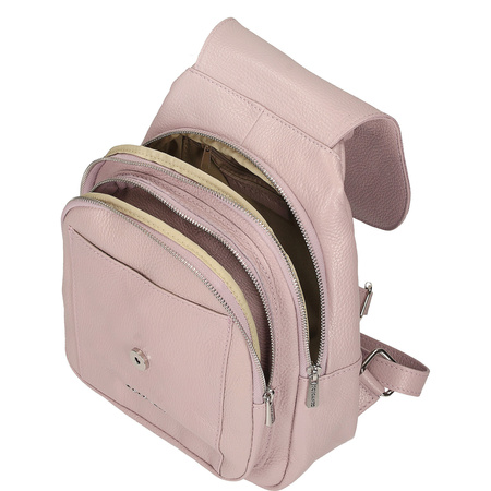 PLECAK DAMSKI TOSCANIO A186, SKÓRA NATURALNA, RÓŻ