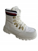 BOTKI, ŚNIEGOWCE. TRAPERY TOMMY HILFIGER T3A5-33062, IVORY R. 37