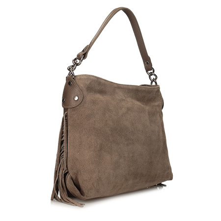 TOREBKA DAMSKA TOSCANIO G98, SKÓRA NATURALNA, C. BEŻ