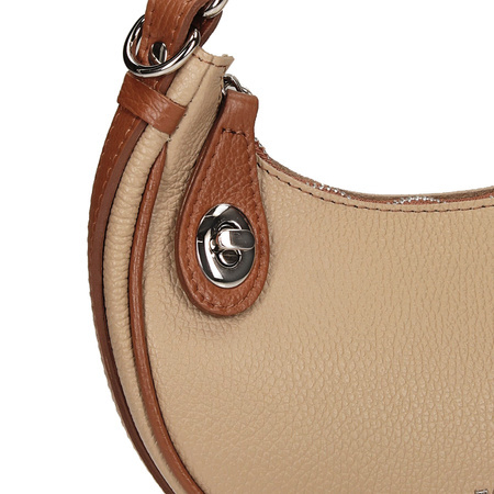 TOREBKA DAMSKA TOSCANIO G75, SKÓRA NATURALNA, BEŻ