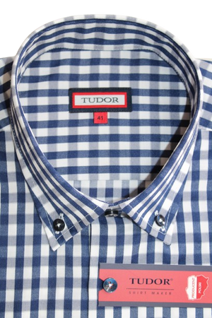 KOSZULA TUDOR KRÓTKI RĘKAW REGULAR, KRATKA