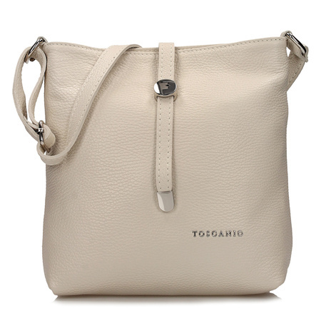 TOREBKA DAMSKA TOSCANIO A88 KREM SKÓRA NATURALNA
