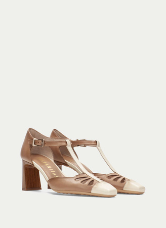 CZÓŁENKA, SANDAŁY HISPANITAS BHV264687 BUTTER ALMOND