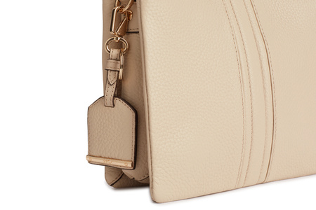 TOREBKA DAMSKA GEOX D26KRA, SKÓRA NATURALNA, OFF WHITE