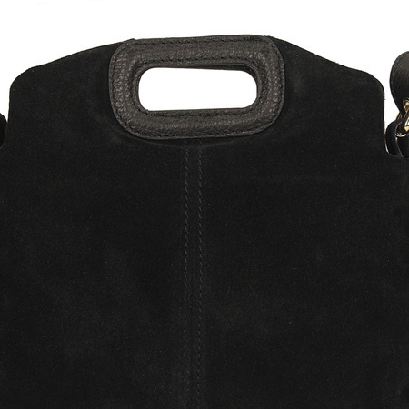 TOREBKA DAMSKA TOSCANIO G113, SKÓRA NATURALNA, CZARNY