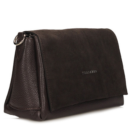 TOREBKA DAMSKA TOSCANIO G154, SKÓRA NATURALNA, BRĄZ
