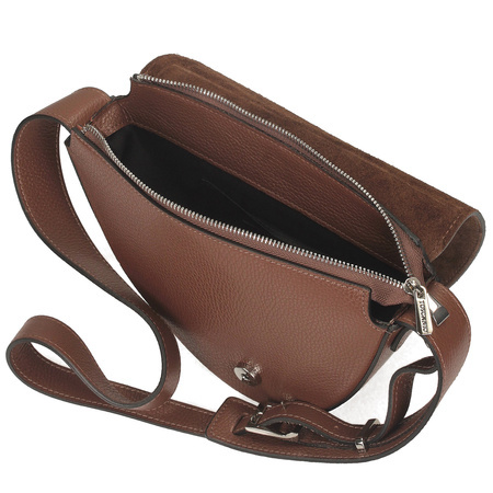 TOREBKA DAMSKA TOSCANIO G87, SKÓRA NATURALNA, BRĄZ