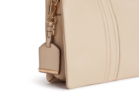 TOREBKA DAMSKA GEOX D26KRA, SKÓRA NATURALNA, OFF WHITE