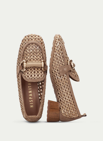 PÓŁBUTY, MOKASYNY HISPANITAS RHV264828, DESERT ALMOND