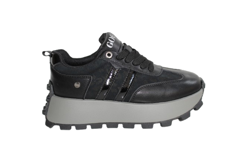 SNEAKERSY GOE OO2N4032, BLACK, ANIMAL PRINT