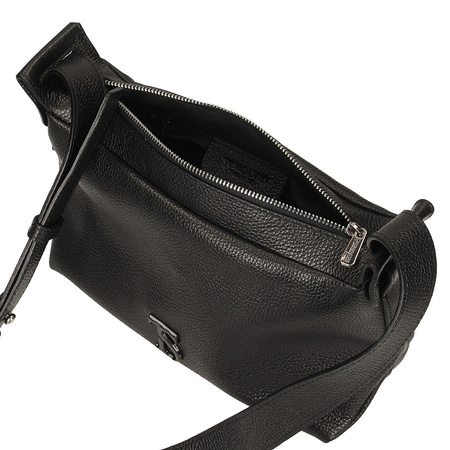 TOREBKA DAMSKA TOSCANIO F222, CZARNY, SKÓRA, NATURALNA