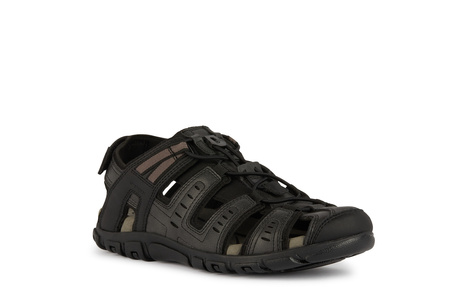 SANDAŁY GEOX U4524C, S.STRADA, BLACK