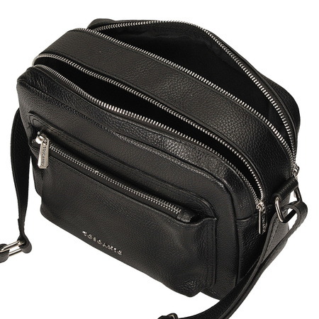 TOREBKA DAMSKA TOSCANIO F225, CZARNY, SKÓRA, NATURALNA