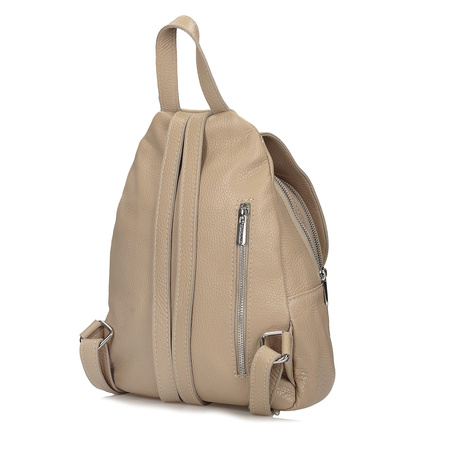 PLECAK DAMSKI TOSCANIO A186, SKÓRA NATURALNA, BEŻ