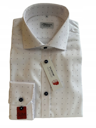 KOSZULA TUDOR DŁUGI RĘKAW SLIM 39 - 176/182, 100% BAWEŁNA