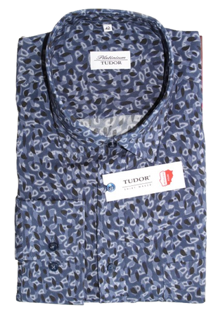 KOSZULA TUDOR DŁUGI RĘKAW REGULAR 176/182, 100% BAWEŁNA