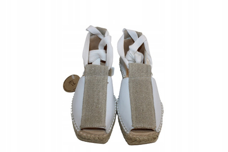 ESPADRYLE, SANDAŁY MACARENA MIKO27, BIAŁY R. 36