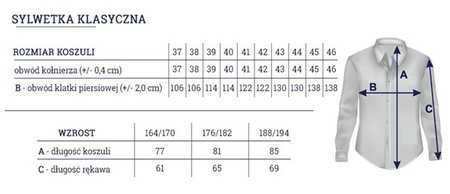 KOSZULA TUDOR KRÓTKI RĘKAW REGULAR, NIEBIESKA 48 176/182