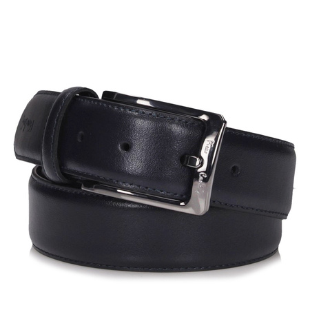 PASEK MĘSKI PIERRE CARDIN 8045, GRANAT, SKÓRA, 95