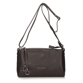 TOREBKA DAMSKA TOSCANIO B60, SKÓRA NATURALNA, CZEKOLADOWY BRĄZ