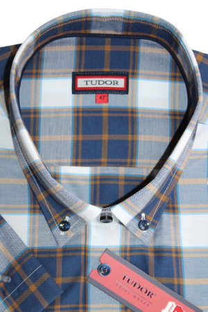 KOSZULA TUDOR KRÓTKI RĘKAW REGULAR, KRATKA 47 176/182