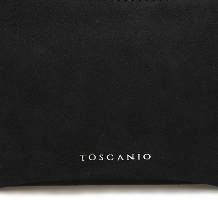 TOREBKA DAMSKA TOSCANIO G81, SKÓRA NATURALNA, CZARNY