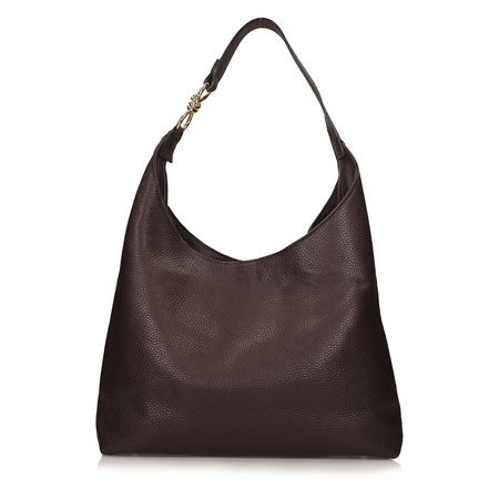 TOREBKA DAMSKA TOSCANIO G110, SKÓRA NATURALNA, CZEKOLADOWY BRĄZ