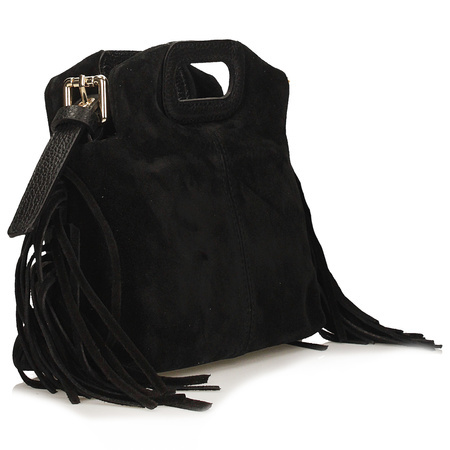 TOREBKA DAMSKA TOSCANIO G113, SKÓRA NATURALNA, CZARNY