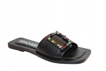 KLAPKI, JAPONKI GIOSEPPO 68759-P BLACK ROZM. 36