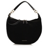 TOREBKA DAMSKA TOSCANIO F217 CZARNY, SKÓRA NATURALNA ZAMSZOWA, LICOWA