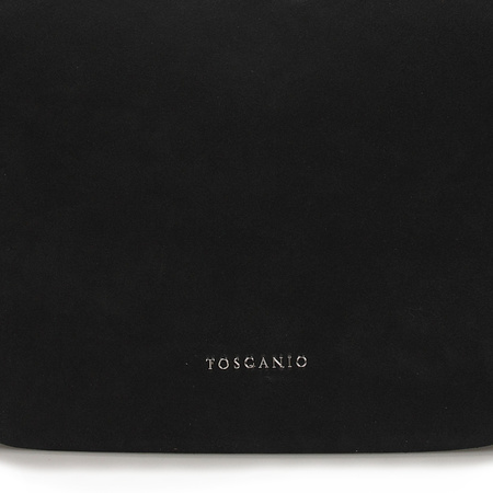 TOREBKA DAMSKA TOSCANIO G107, SKÓRA NATURALNA, CZARNY