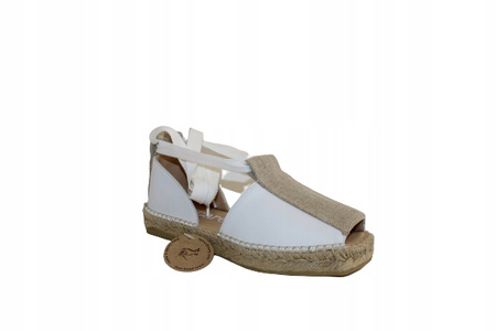 ESPADRYLE, SANDAŁY MACARENA MIKO27, BIAŁY R. 36
