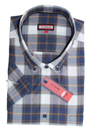 KOSZULA TUDOR KRÓTKI RĘKAW REGULAR, KRATKA 47 176/182