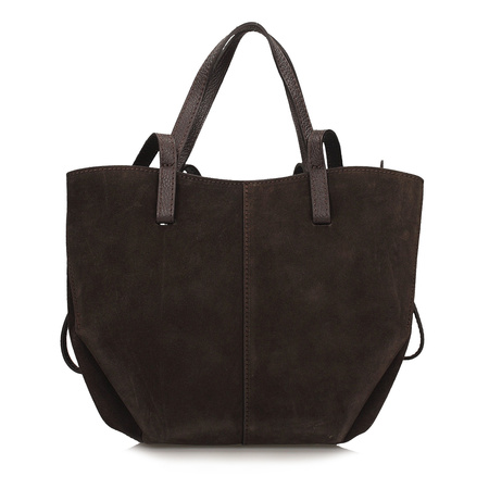 TOREBKA DAMSKA TOSCANIO G159, SKÓRA NATURALNA, CZEKOLADOWY BRĄZ