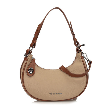 TOREBKA DAMSKA TOSCANIO G75, SKÓRA NATURALNA, BEŻ