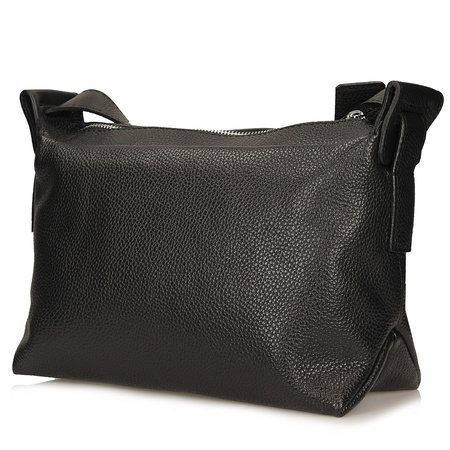 TOREBKA DAMSKA TOSCANIO F222, CZARNY, SKÓRA, NATURALNA