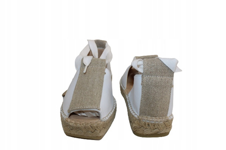 ESPADRYLE, SANDAŁY MACARENA MIKO27, BIAŁY R. 36