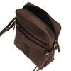 TOREBKA MĘSKA TOSCANIO T1149, BRĄZ, SKÓRA