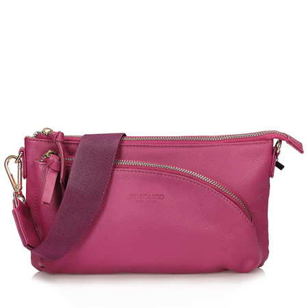 TOREBKA TOSCANIO 06 SKÓRA NATURALNA FUKSJA