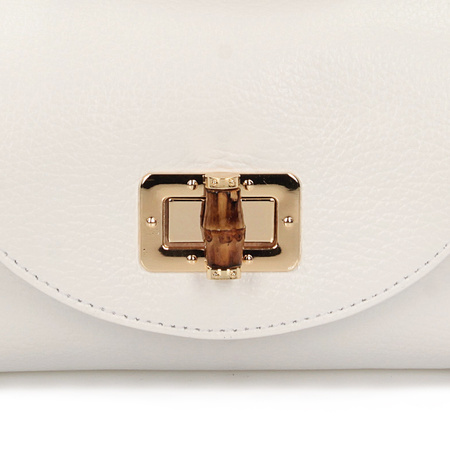 TOREBKA DAMSKA TOSCANIO G85, BIAŁY SKÓRA NATURALNA