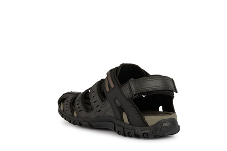 SANDAŁY GEOX U4524C, S.STRADA, BLACK