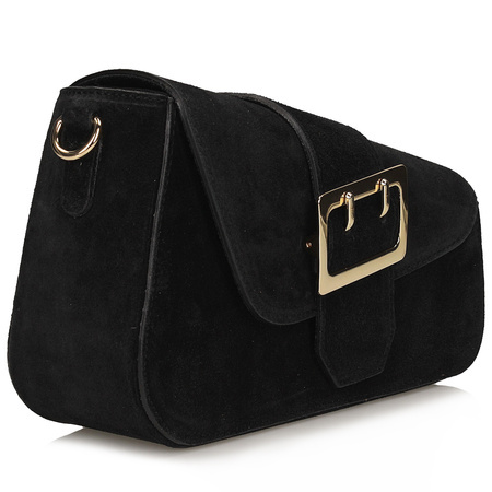 TOREBKA DAMSKA TOSCANIO G57, SKÓRA NATURALNA, CZARNY