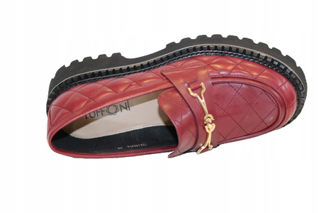 MOKASYNY, PÓŁBUTY TUFFONI 1021052LL BORDO