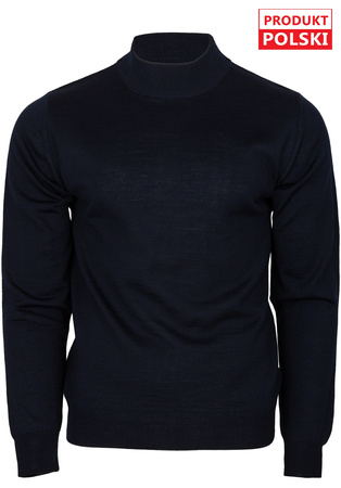 SWETER, PÓŁGOLF MĘSKI M&M GRANAT, WEŁNA R. M